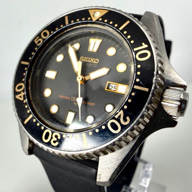 Seiko Divers Watch 2625-0010 Japanese Vintage Quartz Wristwatch Stainless Steel