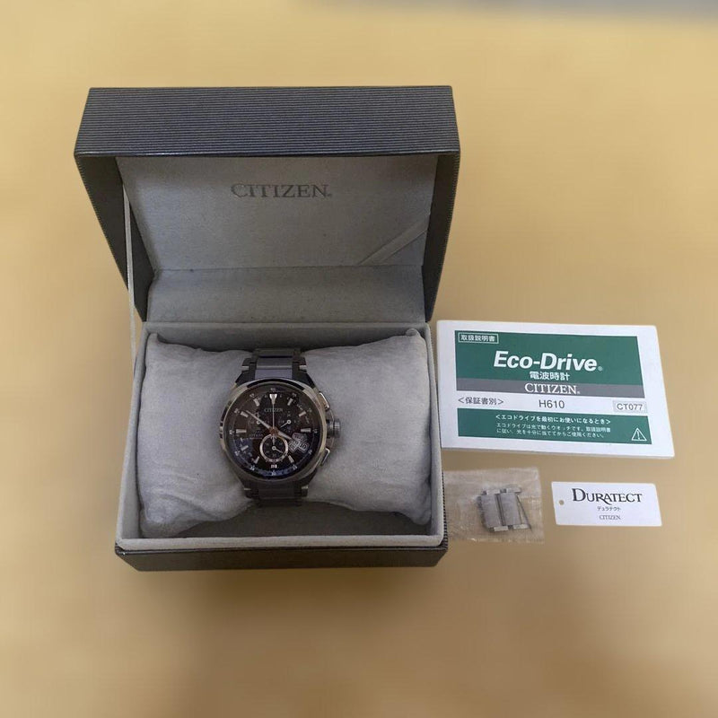Citizen Attesa Eco-drive Mens Wristwatch Solar Powered Japanese Vintage