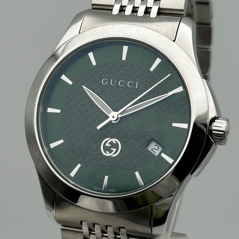 Gucci 126.4 Mens Wristwatch Japanese Quartz Stainless Steel Vintage Watch