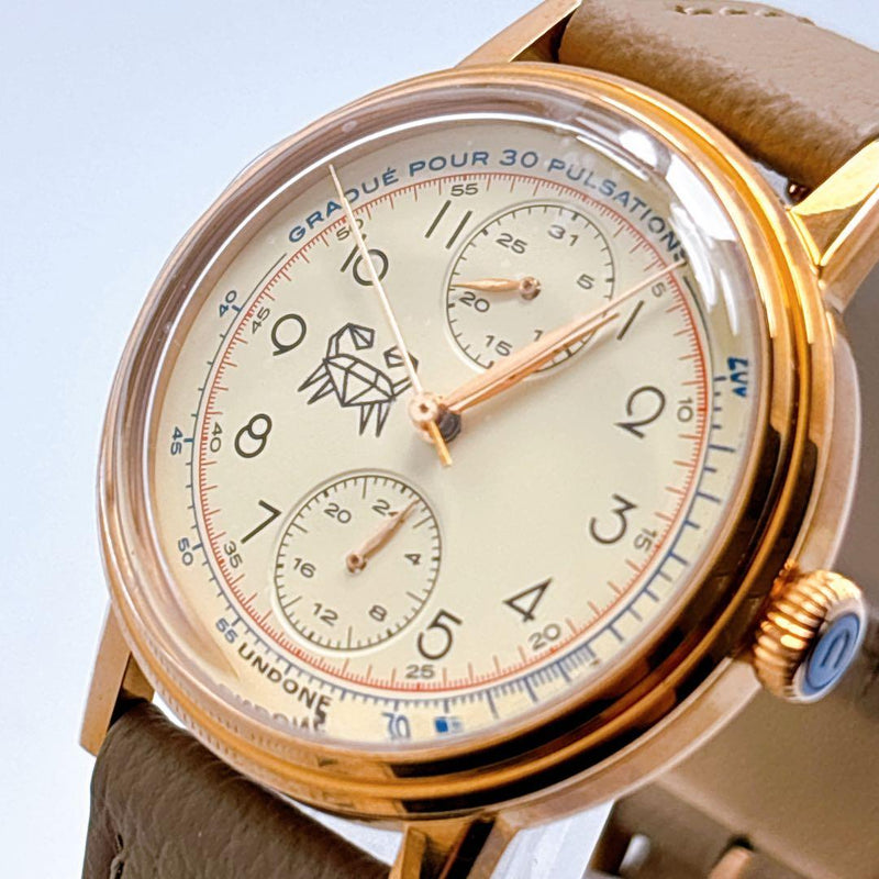 Undone 316l Round Quartz Wristwatch Japanese Modern Stainless Steel Mens Watch