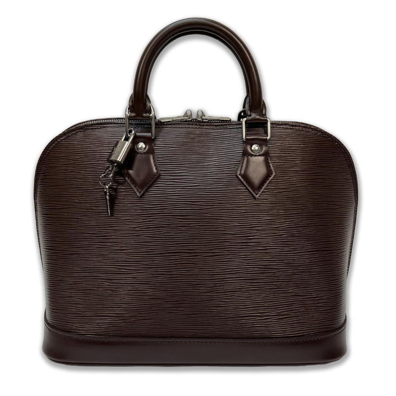 Louis Vuitton Epi Alma M52140 AR0032 Handbag Leather Mocha