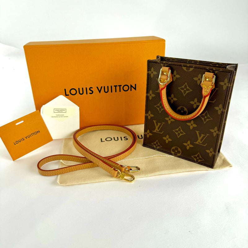 Louis Vuitton Monogram Petite Sac Plat M81295 2-Way Handbag