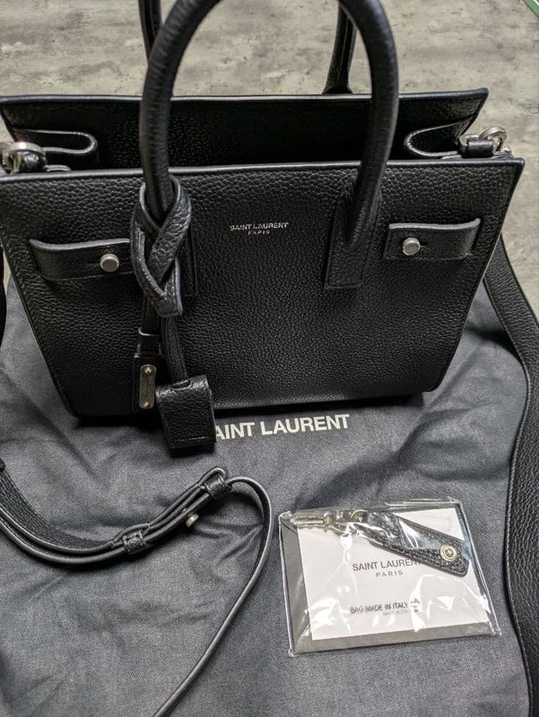 Saint Laurent Handbag Shoulder Bag Black Leather