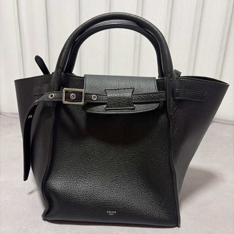 Celine Big Bag Small Handbag Crossbody Black Leather