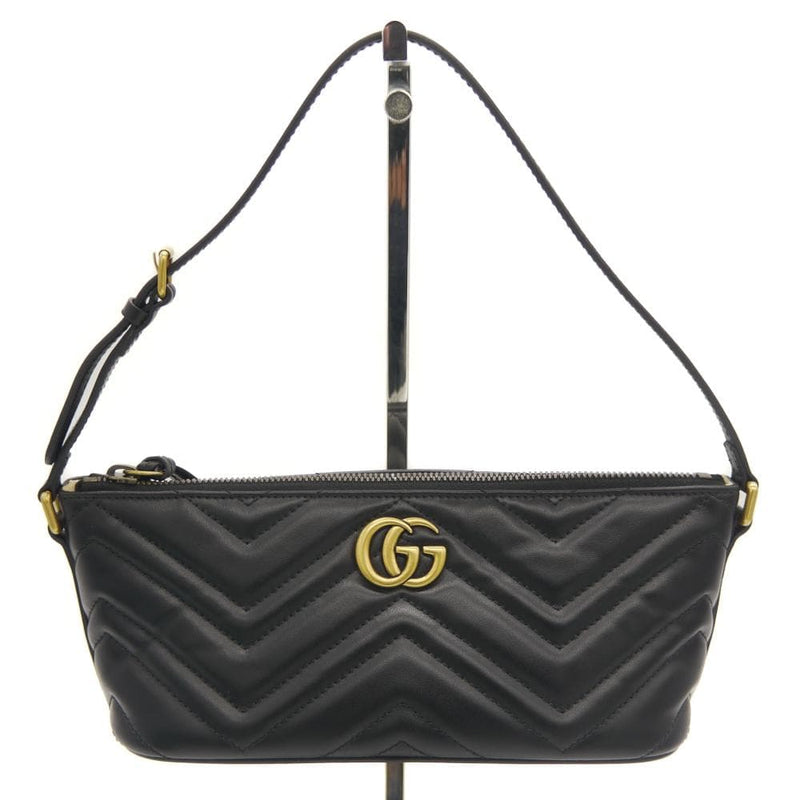 Gucci Gg Marmont 739166 520981 Handbag Leather Black