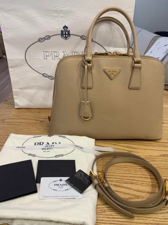 Prada Saffiano Leather Handbag Shoulder Bag