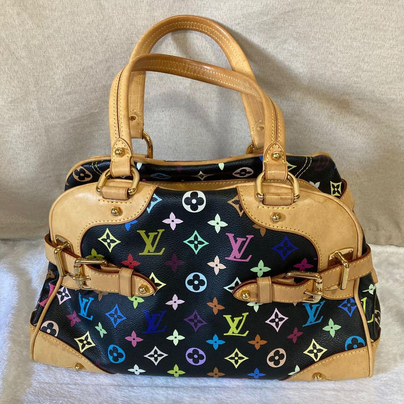 Louis Vuitton Monogram Multicolore Claudia Noir Handbag Shoulder Bag