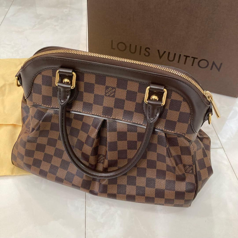 Louis Vuitton Trevi Pm N51997 Handbag Damier Ebene Canvas Brown