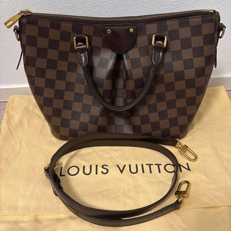 Louis Vuitton Damier Siena Pm TJ3115 2 Way Handbag Crossbody Canvas Brown