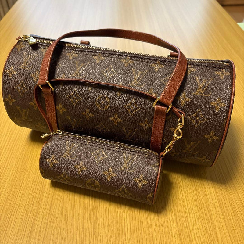 Louis Vuitton Monogram Papillon 30 Handbag Pouch Canvas
