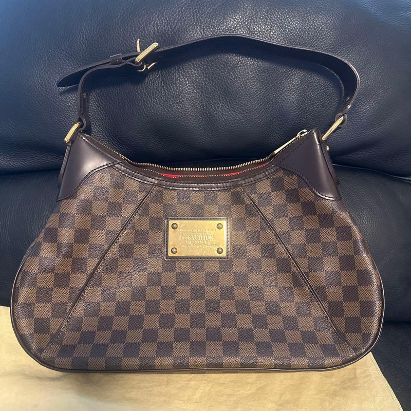Louis Vuitton Damier Thames Gm Shoulder Bag Leather Handbag