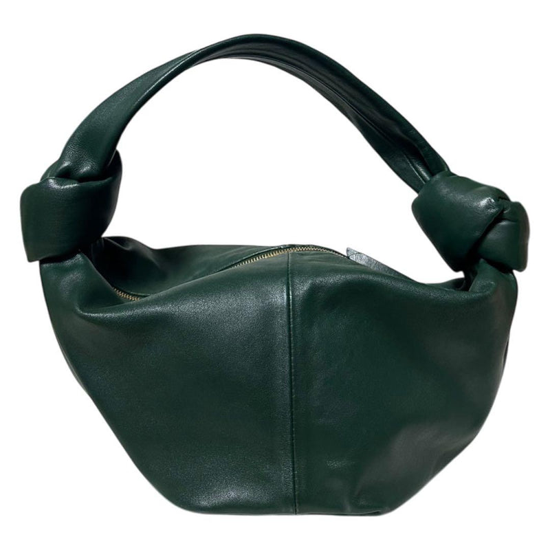 Bottega Veneta Double Knot Mini Tote Bag Calfskin Raintree Green Handbag