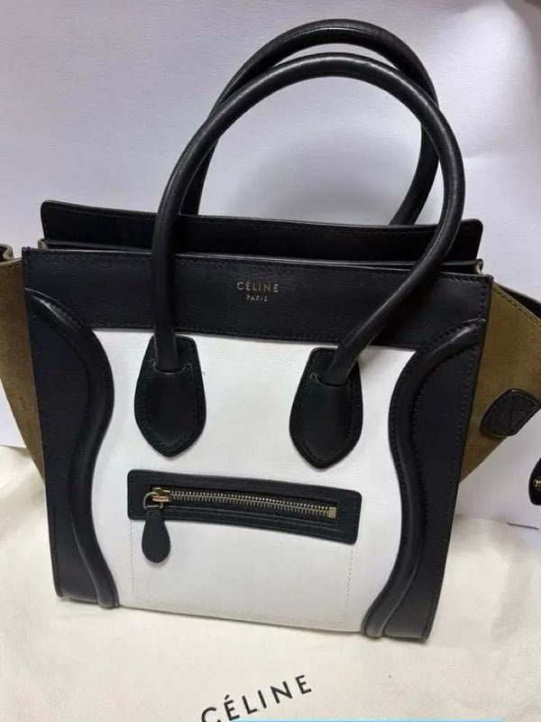 Celine Handbag Tote Cowhide Leather Shoulder Bag