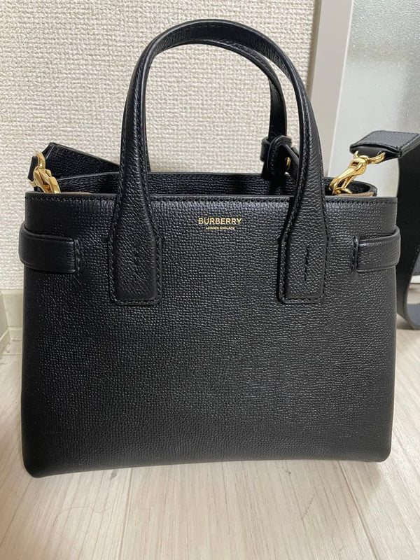 Check Banner Baby Tote Bag 2 Way Handbag Shoulder Bag