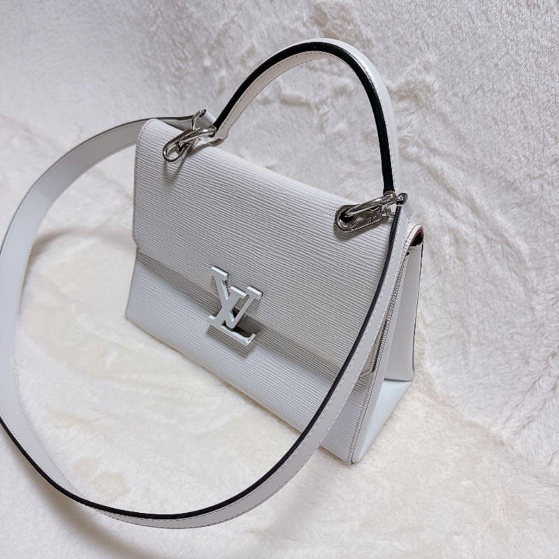 Louis Vuitton Epi Grenelle Bb Shoulder Handbag Epi Leather White