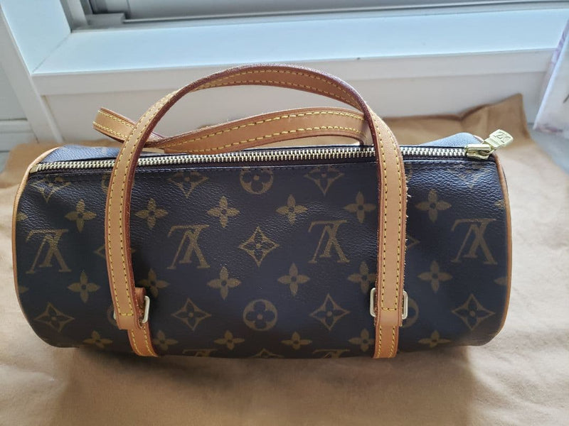 Louis Vuitton Papillon Shoulder Bag Monogram Canvas Leather