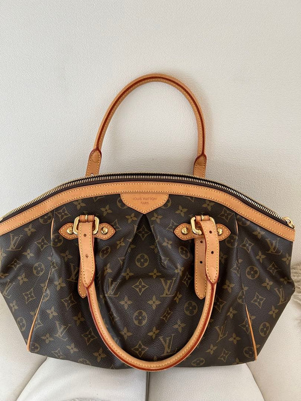 Louis Vuitton Monogram Tivoli Gm Handbag Tote Bag Leather
