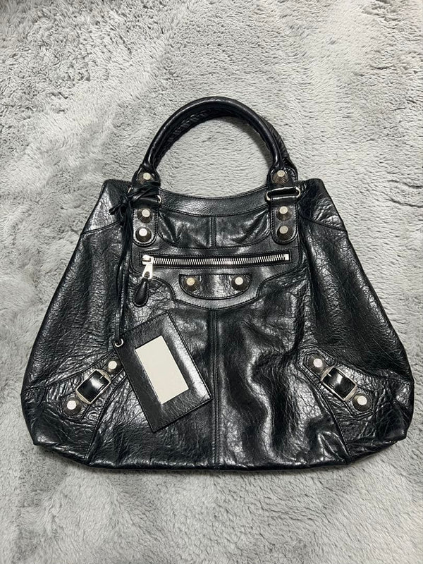 Balenciaga City Bag Black Leather Handbag Shoulder Bag Tote