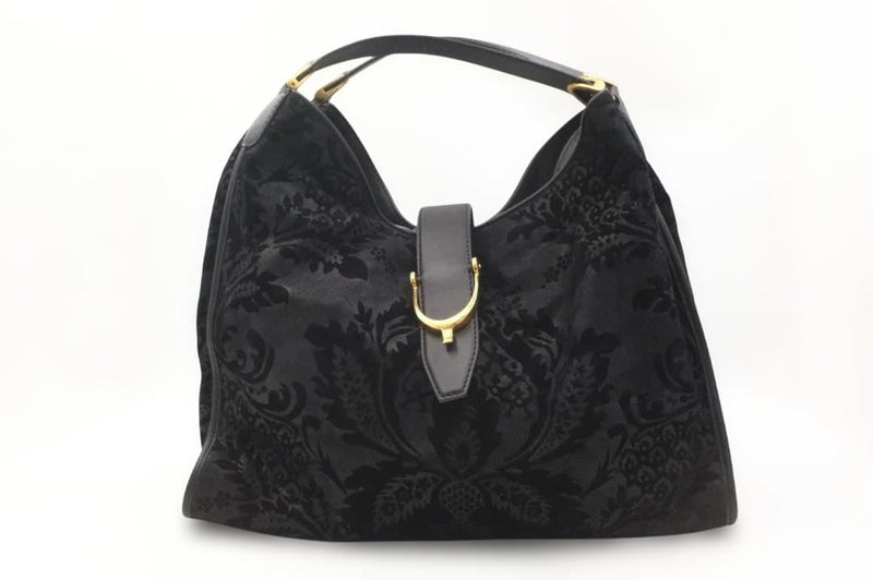 Gucci Stirrup Hobo Bag 296855 002123 Shoulder Handbag Black