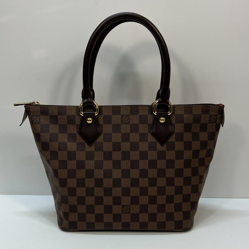 Louis Vuitton N51183 Saleya Pm Handbag Damier Pvc Coated Canvas Brown VI4017
