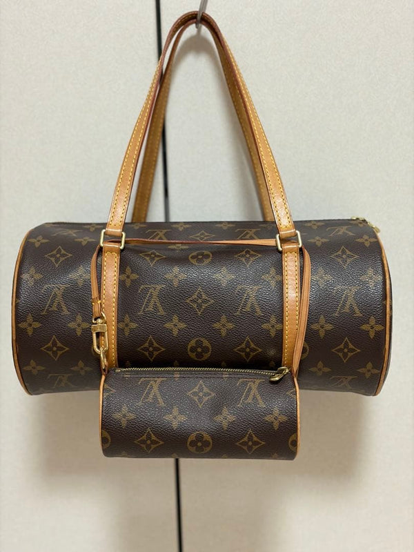 Louis Vuitton Papillon 30 SP0034 Handbag Monogram Canvas Leather