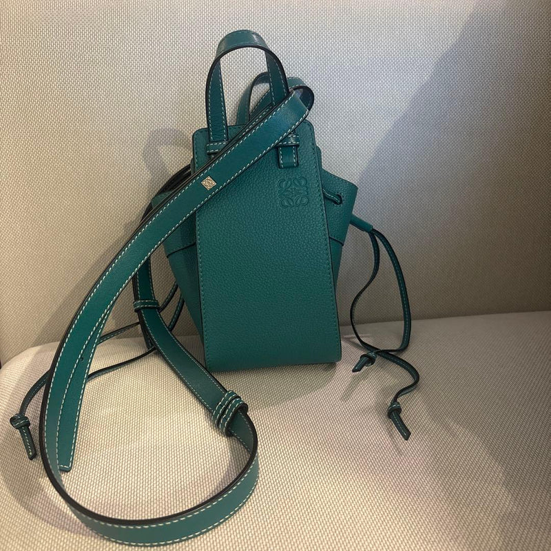 Loewe Hammock Mini Shoulder Bag Crossbody Handbag Calfskin Green