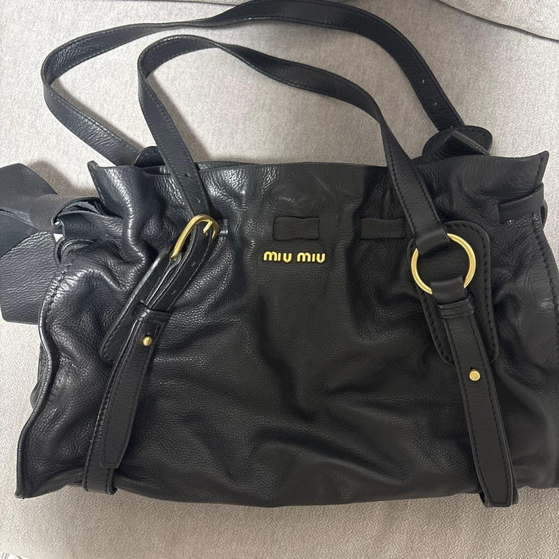 Miumiu Shoulder Bag Leather Handbag