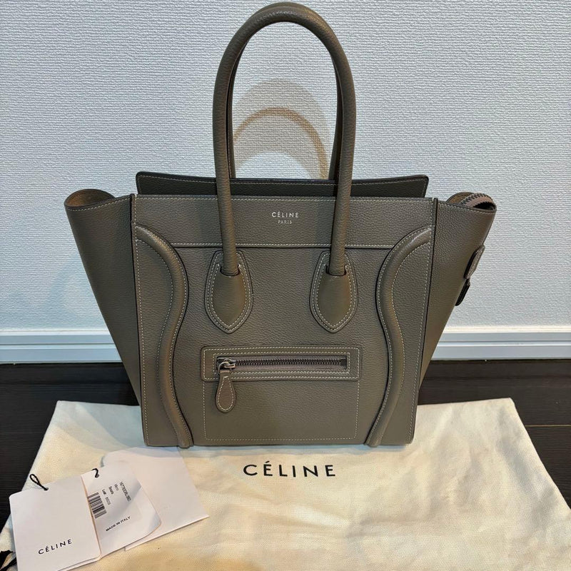 Celine Luggage Micro Sulli Handbag Leather