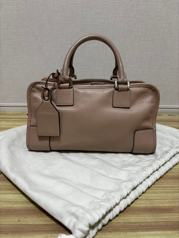 Loewe Amazona 28 Handbag Leather Mink Brown
