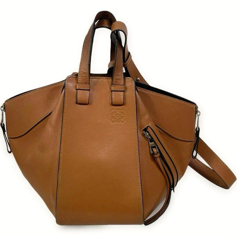 Loewe Hammock Small Handbag Shoulder Bag Tan Calfskin Leather