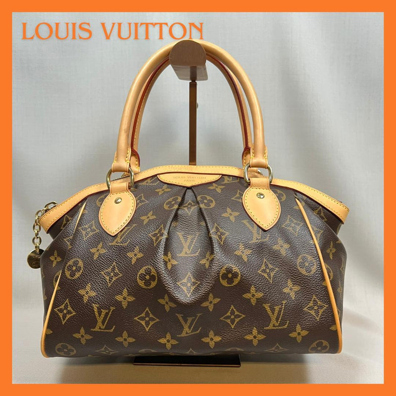 Louis Vuitton Monogram Tivoli Pm M40143 Handbag Canvas Brown Gold Hardware