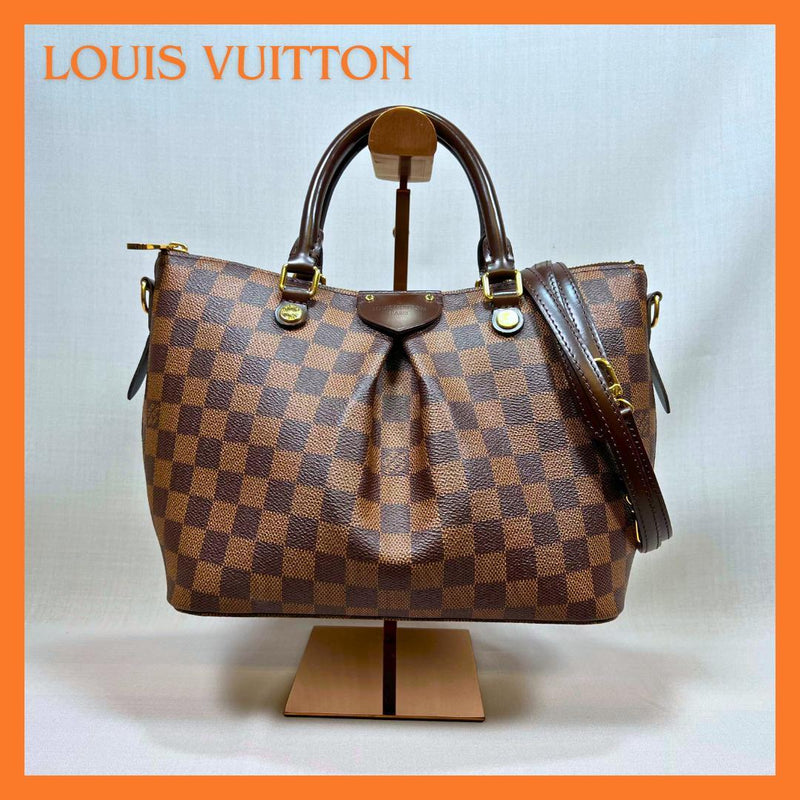 Siena Pm N41545 Shoulder Handbag Damier Ebene Canvas Brown