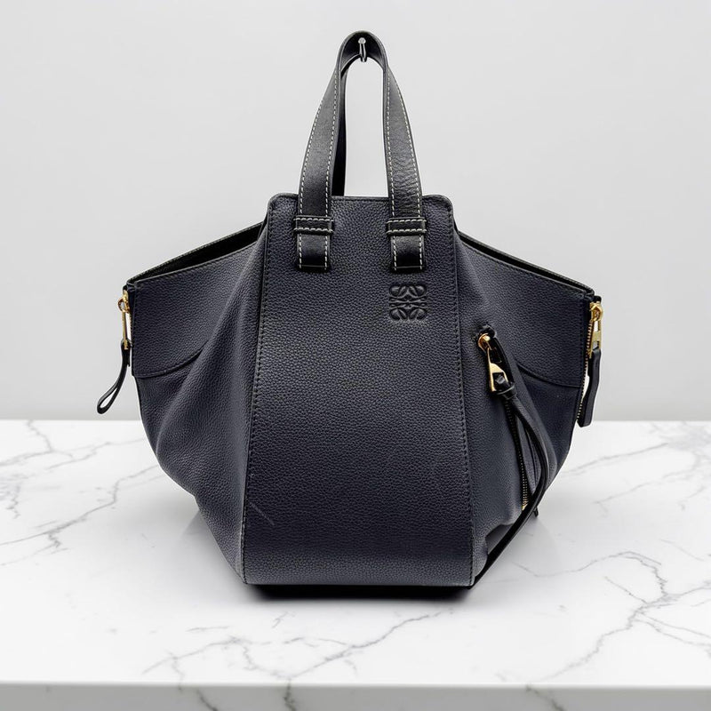 Loewe Hammock Small Handbag Leather Navy