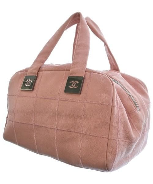 Chanel Caviar Skin Leather Handbag Pink Tote Bag