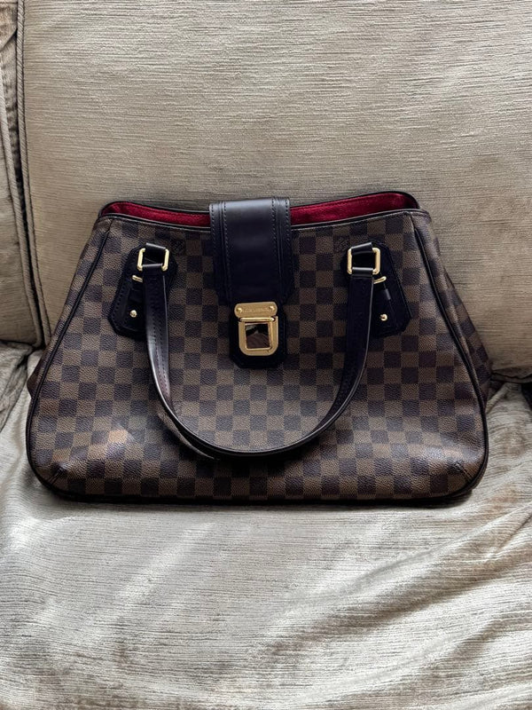 Louis Vuitton Damier Greet N48108 Handbag Brown Canvas