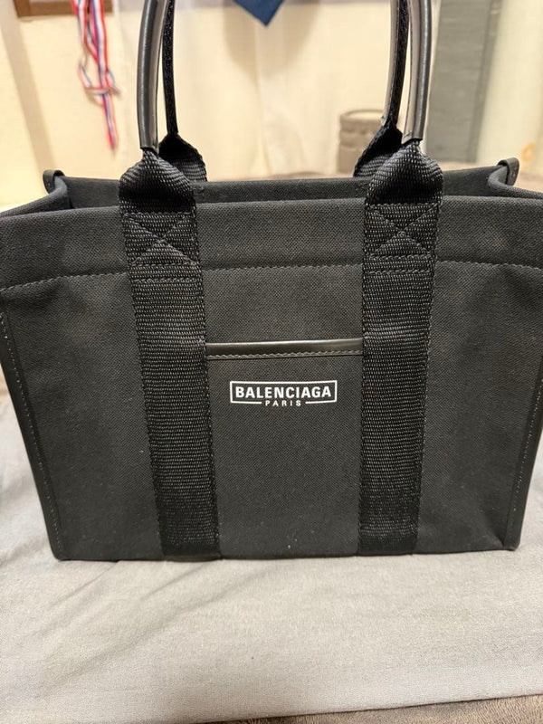 Balenciaga Handbag Tote Shoulder Bag Leather Black