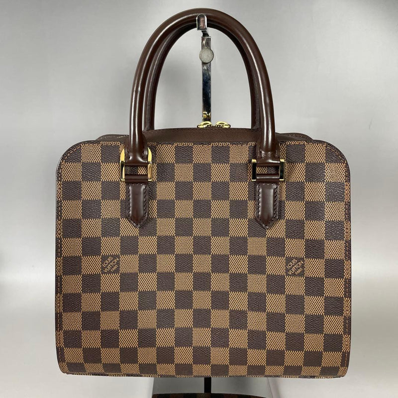 Louis Vuitton Triana Damier Handbag Brown Leather