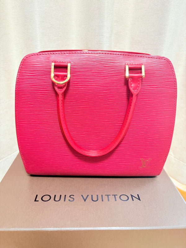 Louis Vuitton Epi Leather Handbag Red