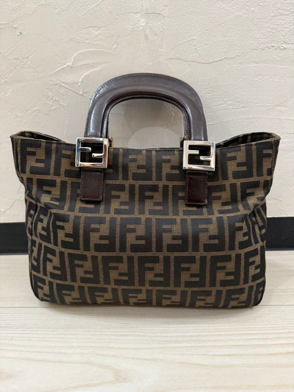 Fendi Tote Bag Nylon Leather Shoulder Bag