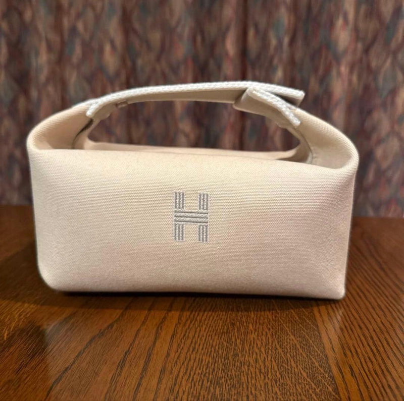 Hermes Brides A Brac Pm Pouch Bag Natural Canvas