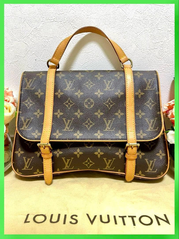 Louis Vuitton Monogram Marel Sac Ad M51158 Handbag Canvas Leather