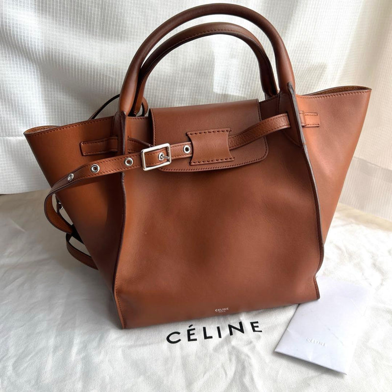 Celine Big Bag Small Handbag Leather Brown