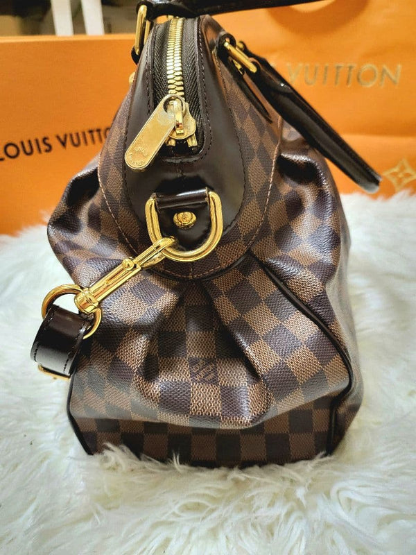 Louis Vuitton Damier Trevi Gm 2-Way Shoulder Handbag Brown