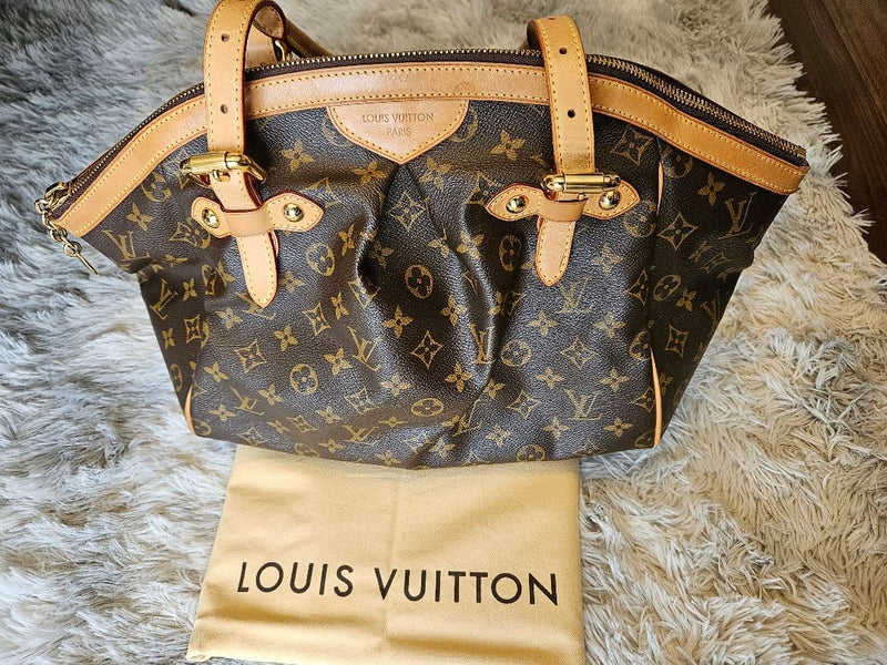 Louis Vuitton Tivoli Gm M40144 Handbag Monogram Canvas Brown Gold Hardware