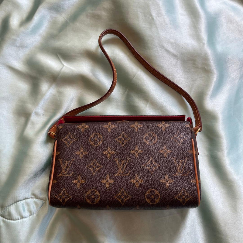 Louis Vuitton Monogram Shoulder Bag Crossbody Handbag Brown