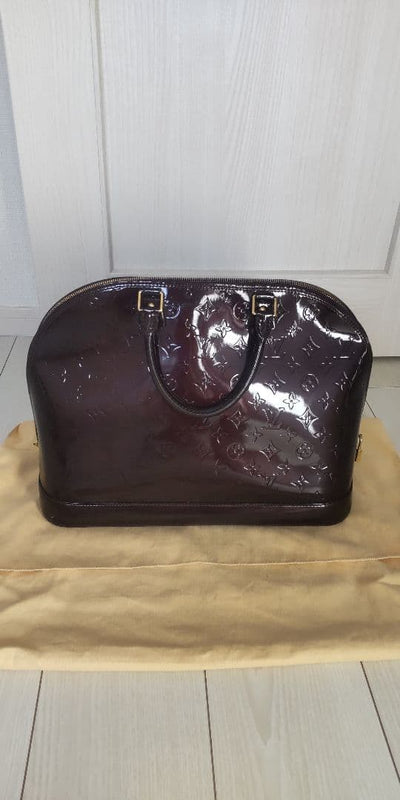 Louis Vuitton Vernis Alma Mm M93595 ML2100 Handbag Amarante