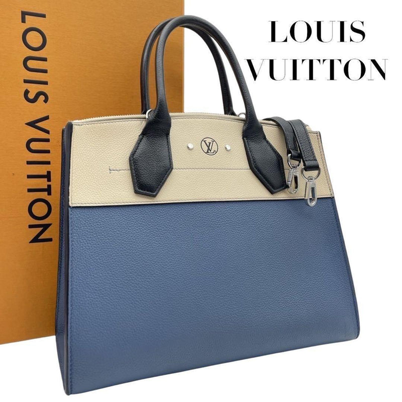 City Steamer Pm Handbag Tote Shoulder Bag Bicolor Light Blue