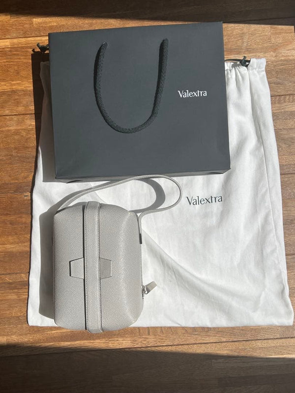 Valextra Trick Track Crossbody Bag Leather
