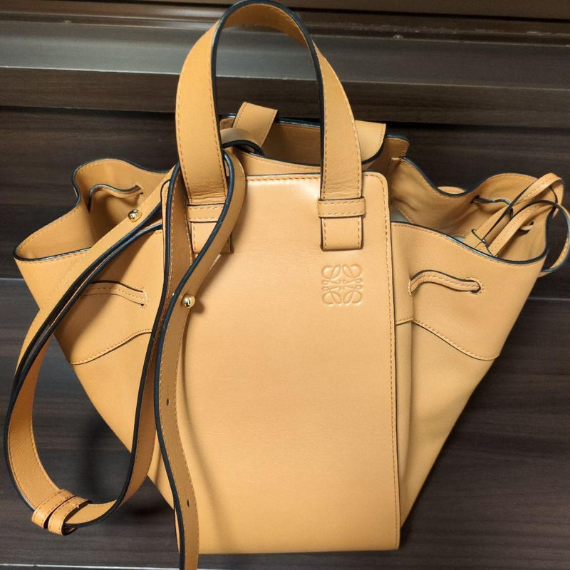 Loewe Hammock Tote Bag Leather Beige