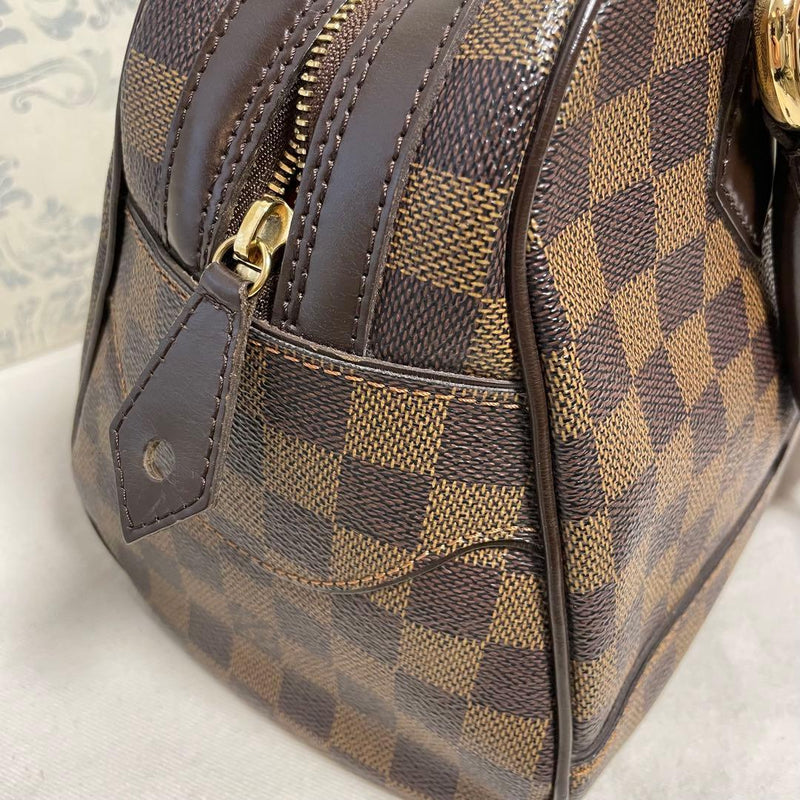 Louis Vuitton Damier Duomo N60008 Shoulder Bag Pvc Brown Gold Hardware